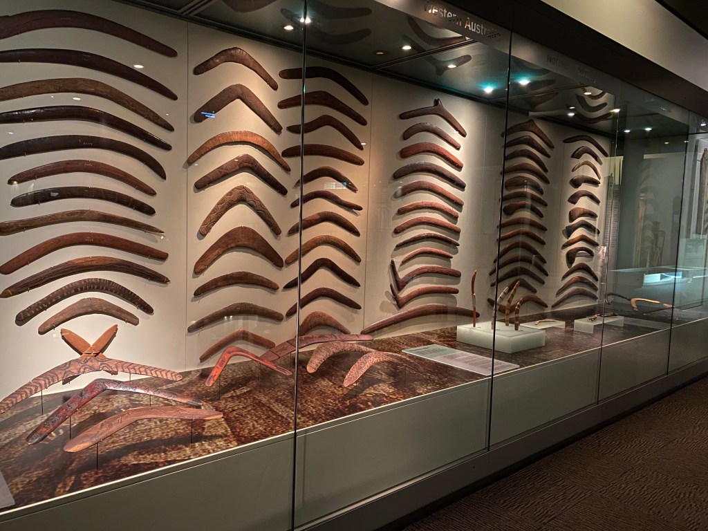picture of Boomerangs displayed by state in the Australian Aboriginal gallery.